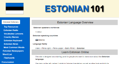 Estonian 101 Course Thumbnail [100%x225]